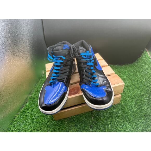 Nike- Air Jordan 1 Retro- High Top - Black/Blue-Size 10 M main image 10